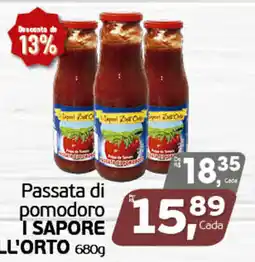 Cometa Supermercados Passata di pomodoro i sapore ll'orto oferta
