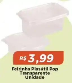 Mart Minas Feirinha Plasútil Pop Transparente oferta