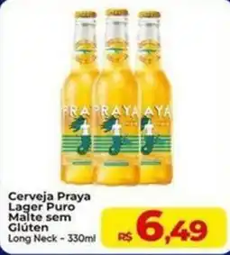 Rebouças Supermercados Cerveja Praya lager puro malte sem glúten long neck oferta