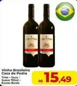 Rebouças Supermercados Vinho brasileiro casa de pedra oferta