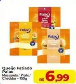 Rebouças Supermercados Queijo Fatiado Palac Mussarela/ Prato/ Cheddar oferta
