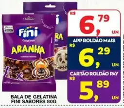 Roldão Bala de gelatina fini sabores oferta