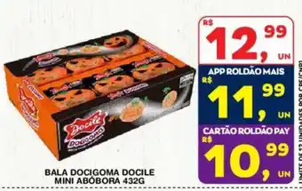 Bala docigoma docile mini abóbora