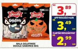 Roldão bala gelatinas docile sabores oferta