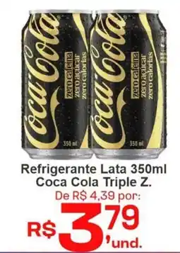 Cocipa Refrigerante Lata 350ml Coca Cola Triple Z. oferta