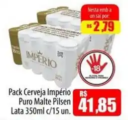 Proença Supermercados Pack Cerveja Império Puro Malte Pilsen oferta