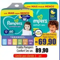 Proença Supermercados Fralda pampers confort sec un. oferta