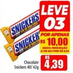 Proença Supermercados Chocolate snickers oferta