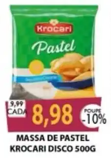 Santa Cruz Supermercados Massa de pastel krocari disco oferta