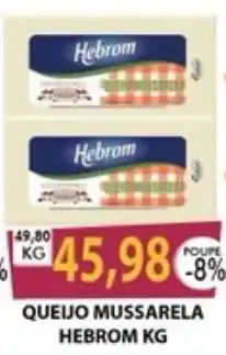 Santa Cruz Supermercados queijo mussarela hebrom oferta