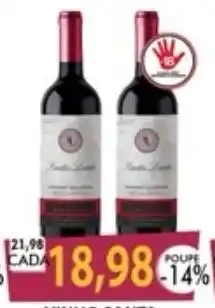 Santa Cruz Supermercados Vinho tinto oferta