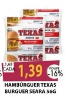 Santa Cruz Supermercados Hambúrguer texas oferta