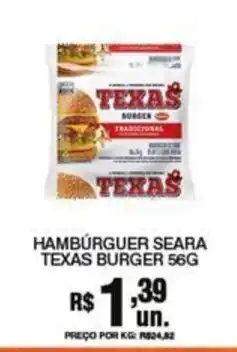 Supermercados Alvorada Hambúrguer seara texas burger oferta