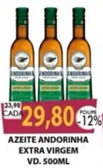 Santa Cruz Supermercados azeite andorinha extra virgina oferta