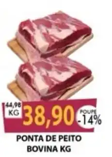 Santa Cruz Supermercados Ponta de peito bovina kg oferta
