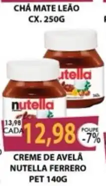 Santa Cruz Supermercados Creme de avelã nutella ferrero oferta