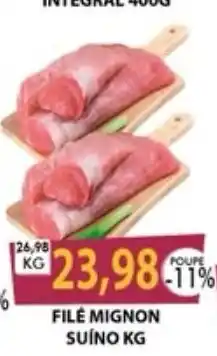 Santa Cruz Supermercados Filé mignon suíno oferta