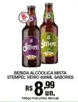 Supermercados Alvorada Bebida alcoólica mista stempel vidro sabores oferta