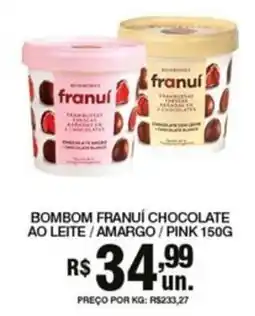 Supermercados Alvorada Bom bom franuí chocolate ao leite / amargo / pink oferta