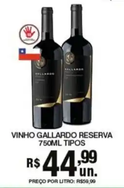 Supermercados Alvorada vinho gallardo reserva oferta