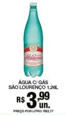 Supermercados Alvorada Água c/ gás são lourenço oferta