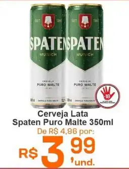 Cocipa Cerveja Lata Spaten Puro Malte oferta