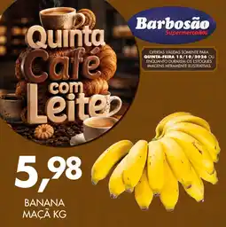 Barbosão Extra Supermercados Banana maçã kg oferta