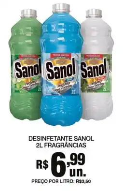 Supermercados Alvorada Desinfetante sanol 2l fragrâncias oferta