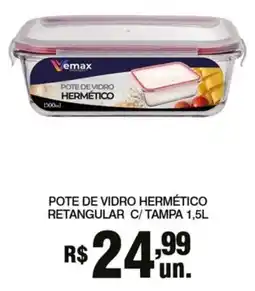 Supermercados Alvorada Pote de vidro hermético oferta