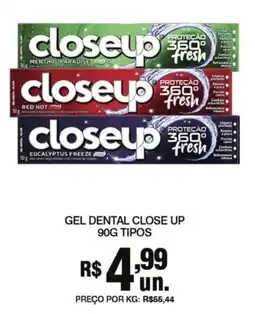 Supermercados Alvorada Gel dental close up oferta