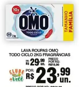 Supermercados Alvorada Lava roupas omo todo ciclo 2kg fragrâncias oferta