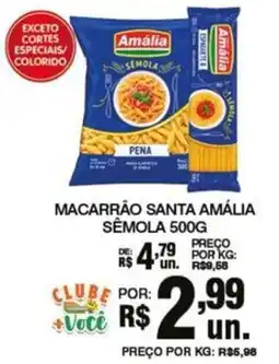 Supermercados Alvorada Macarrão santa amália sêmola oferta