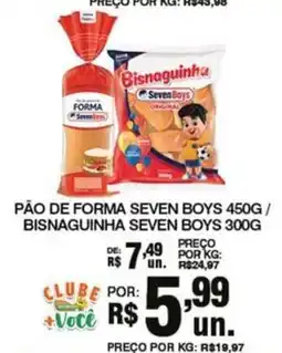 Supermercados Alvorada pão de forma seven boys / bisnaguinha seven boys oferta