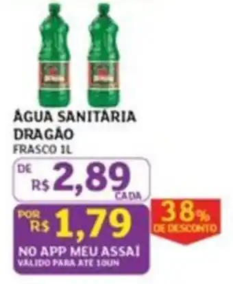 Água sanitária dragão frasco 1l