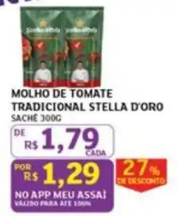 Assaí Atacadista molho de tomate tradicional stella d'oro oferta