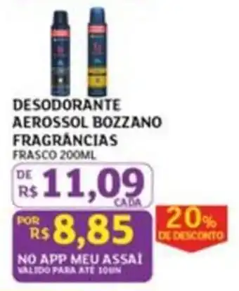 Desodorante aerossol bozzano fragrâncias