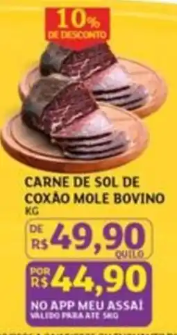 Assaí Atacadista Carne de sol de coxão mole bovino oferta