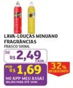 Assaí Atacadista Lava-louças minuano fragrâncias oferta