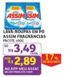 Assaí Atacadista Lava-roupas em pó assim fragrâncias oferta
