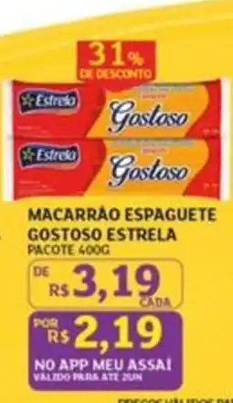 Assaí Atacadista Macarrão espaguete gostoso estrela oferta