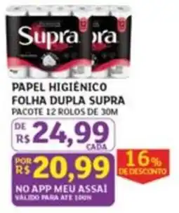 Assaí Atacadista Papel higiênico folha dupla supra oferta