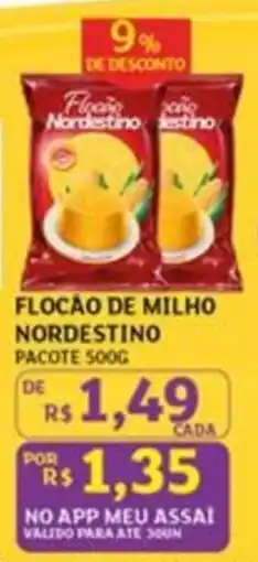 Assaí Atacadista Floção de milho nordestino oferta