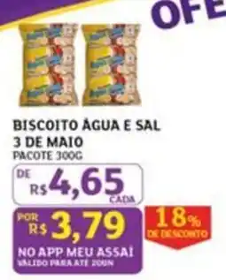 Assaí Atacadista Biscoito água e sal oferta