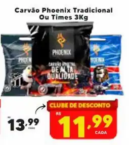 Nidobox Carvão phoenix tradicional ou times oferta