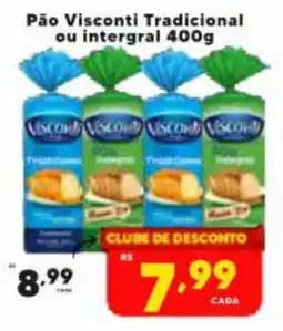 Nidobox Pão Visconti Tradicional ou integral oferta