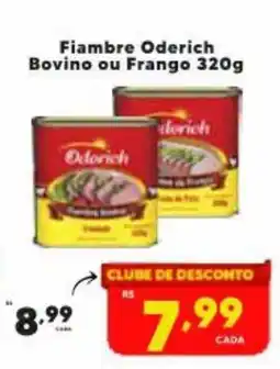 Nidobox Fiambre Oderich Bovino ou Frango oferta