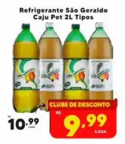 Nidobox Refrigerante São Geraldo Caju Pet 2L Tipos oferta