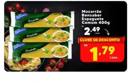 Nidobox Macarrão bonsabor espaguete comum oferta