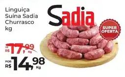 Super Luna Linguiça Suína Sadia Churrasco oferta