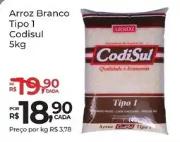 Super Luna Arroz branco tipo 1 codisul oferta